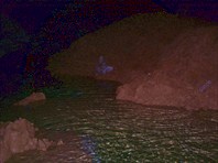 По обеим сторонам топи находятся озера